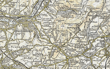 Old map of Mottram Rise in 1903
