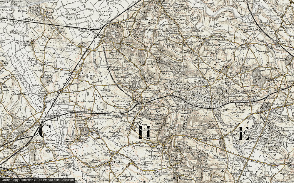 Old Map of Mouldsworth, 1902-1903 in 1902-1903