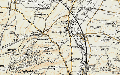 Old map of Moulsford in 1897-1900