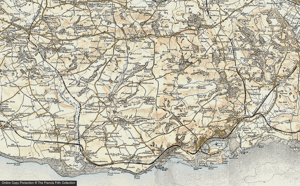 Old Map of Moulton, 1899-1900 in 1899-1900