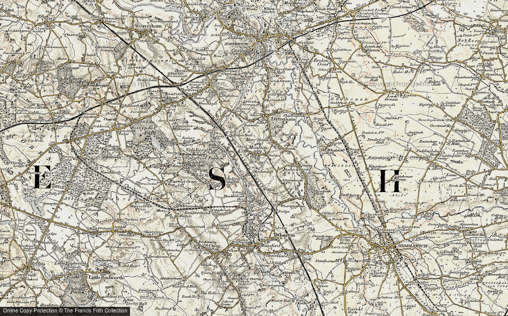 Old Map of Moulton, 1902-1903 in 1902-1903