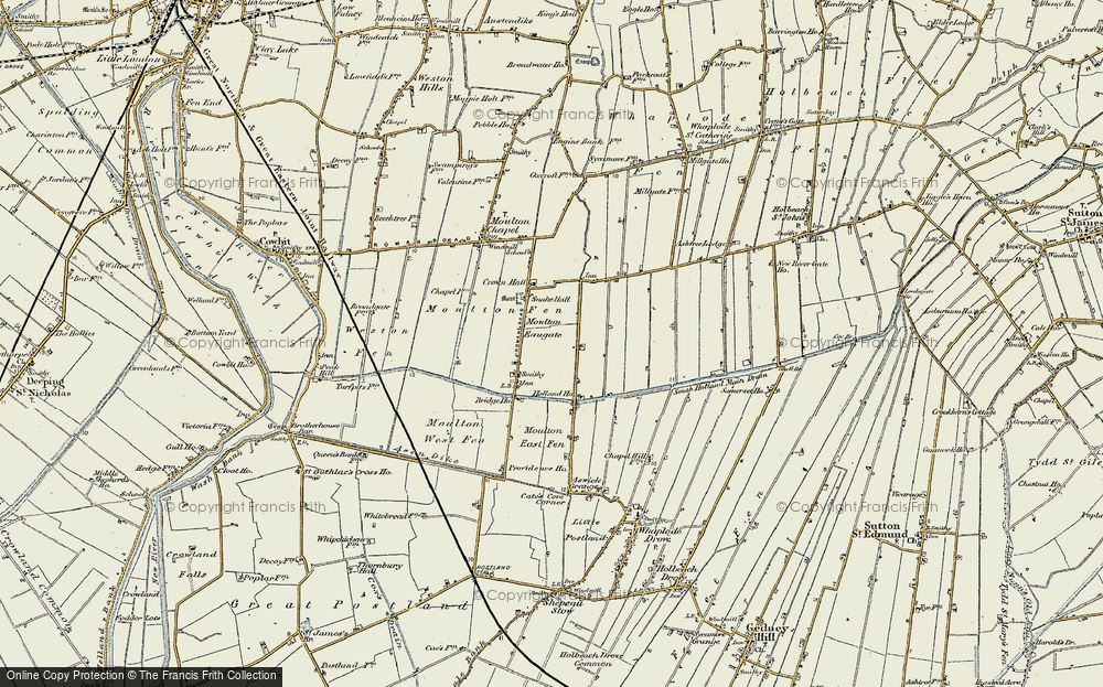 Old Maps of Moulton Eaugate, Lincolnshire - Francis Frith