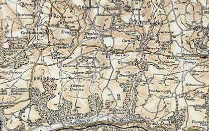Old map of Mount in 1900