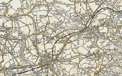 Old map of Mount Ambrose in 1900
