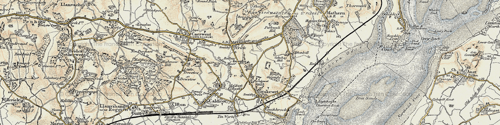 Old map of Ballan Moor in 1899