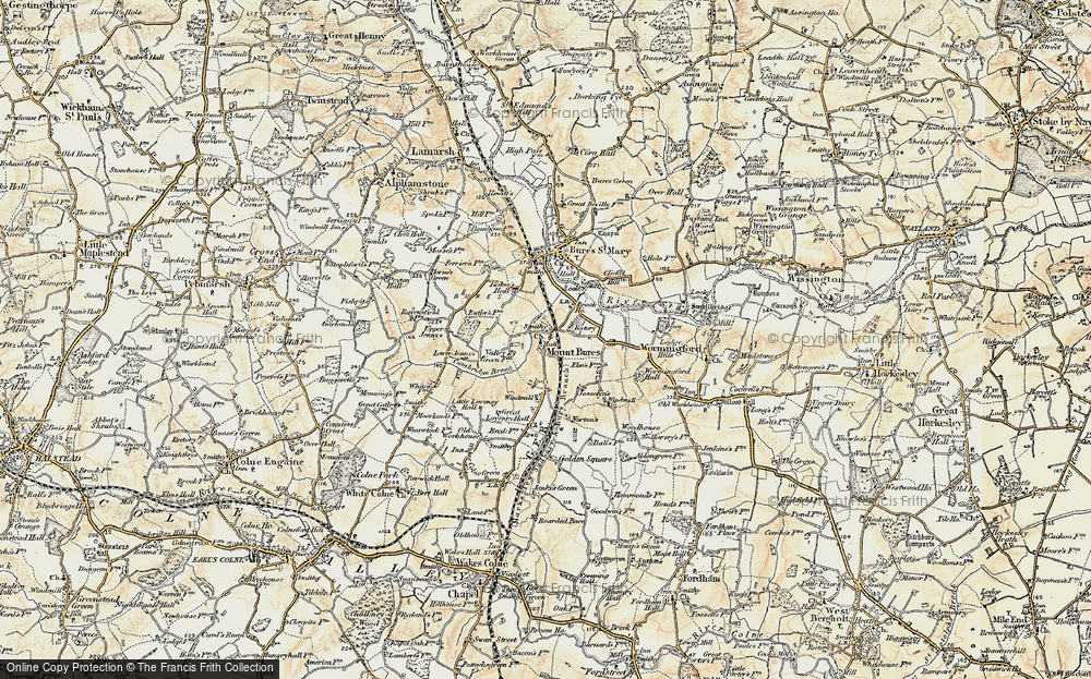 Old Map of Mount Bures, 1898-1899 in 1898-1899