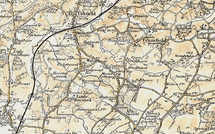 Old map of Mount Ephraim in 1898