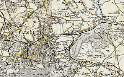 Old map of Mount Gould in 1899-1900