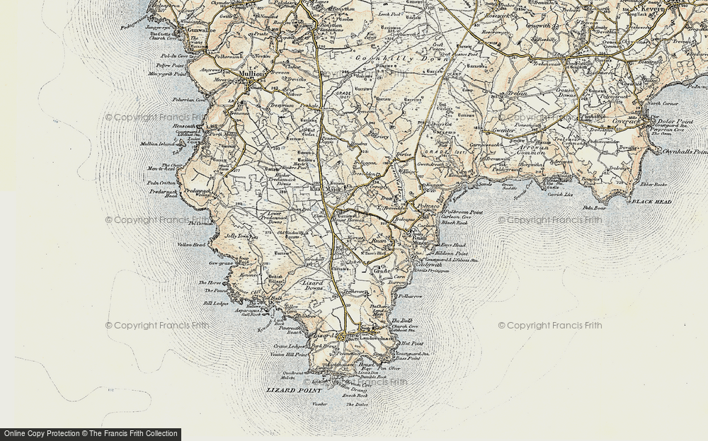 Old Map of Mount Hermon, 1900 in 1900