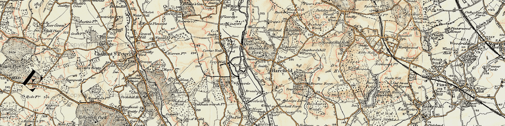 Old map of Mount Pleasant in 1897-1898