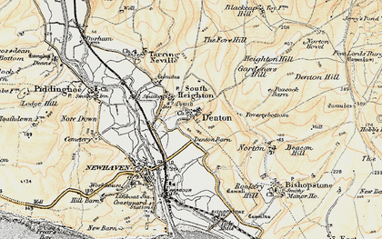 Old map of Mount Pleasant in 1898