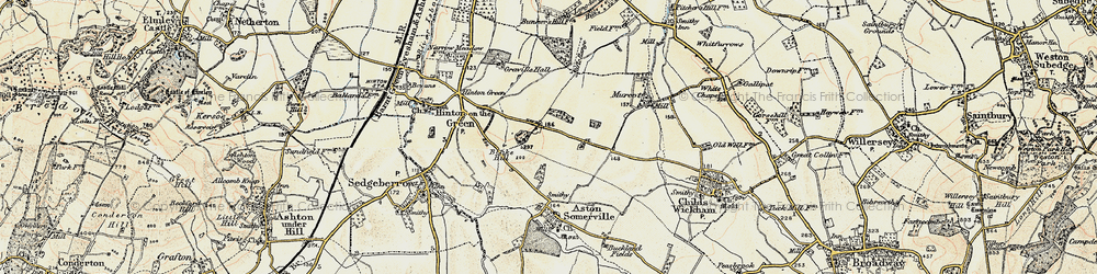 Old map of Mount Pleasant in 1899-1901