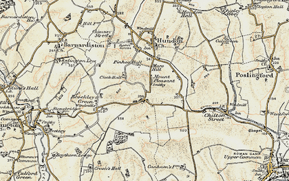 Old map of Mount Pleasant in 1899-1901