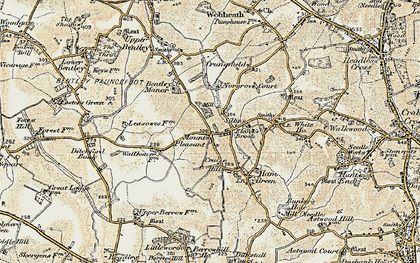 Old map of Mount Pleasant in 1899-1902