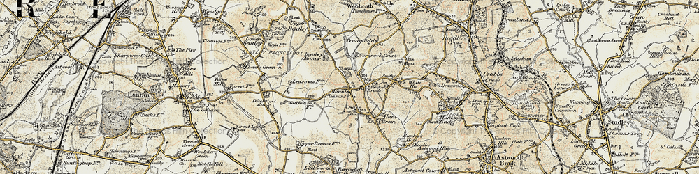 Old map of Mount Pleasant in 1899-1902