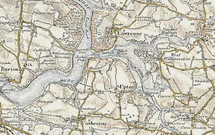 Old map of Mount Pleasant in 1901-1912