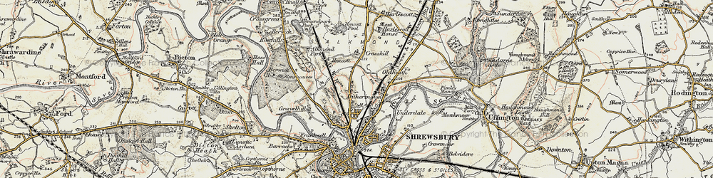 Old map of Mount Pleasant in 1902