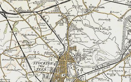Old map of Mount Pleasant in 1903-1904