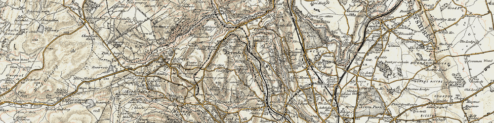 Old map of Mount Sion in 1902