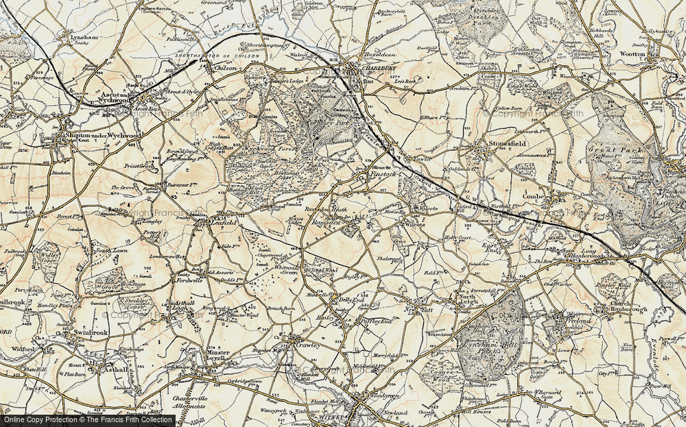 Old Map of Mount Skippett, 1898-1899 in 1898-1899