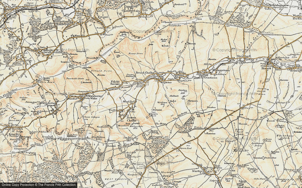 Old Map of Mount Sorrel, 1897-1909 in 1897-1909
