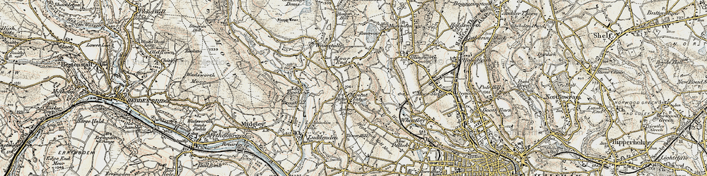 Old map of Mount Tabor in 1903