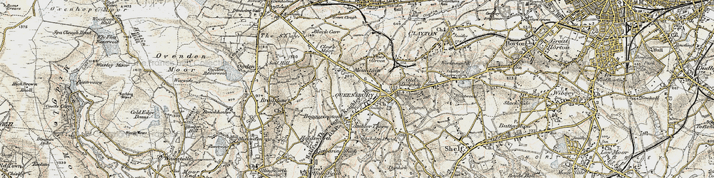 Old map of Mountain in 1903