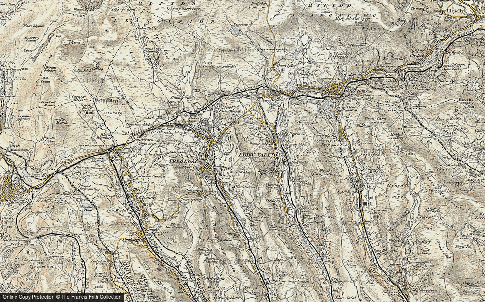 Old Map of Mountain Air, 1899-1900 in 1899-1900