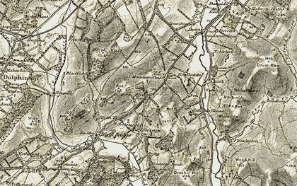 Old map of Mountain Cross in 1903-1904