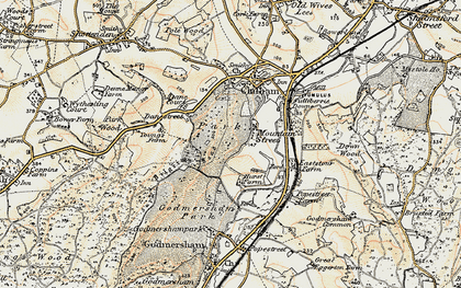 Old map of Mountain Street in 1897-1898