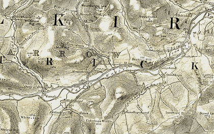 Old map of Mountbengerburn in 1901-1904