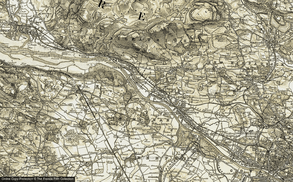 Old Map of Mountblow, 1905-1906 in 1905-1906