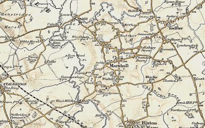 Old map of Mounters in 1897-1909