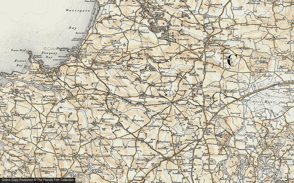 Old Map of Mountjoy, 1900 in 1900