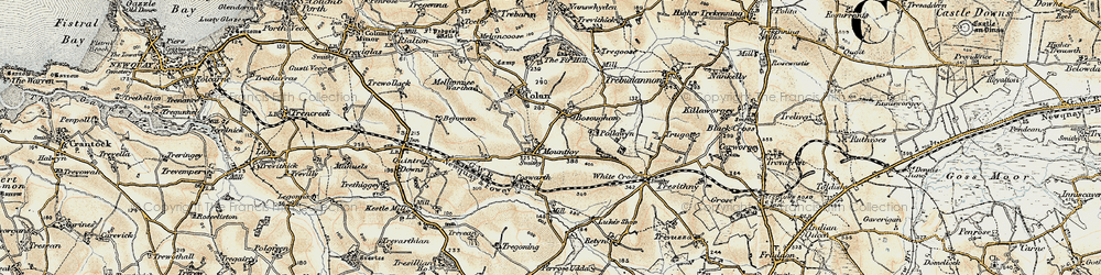 Old map of Mountjoy in 1900