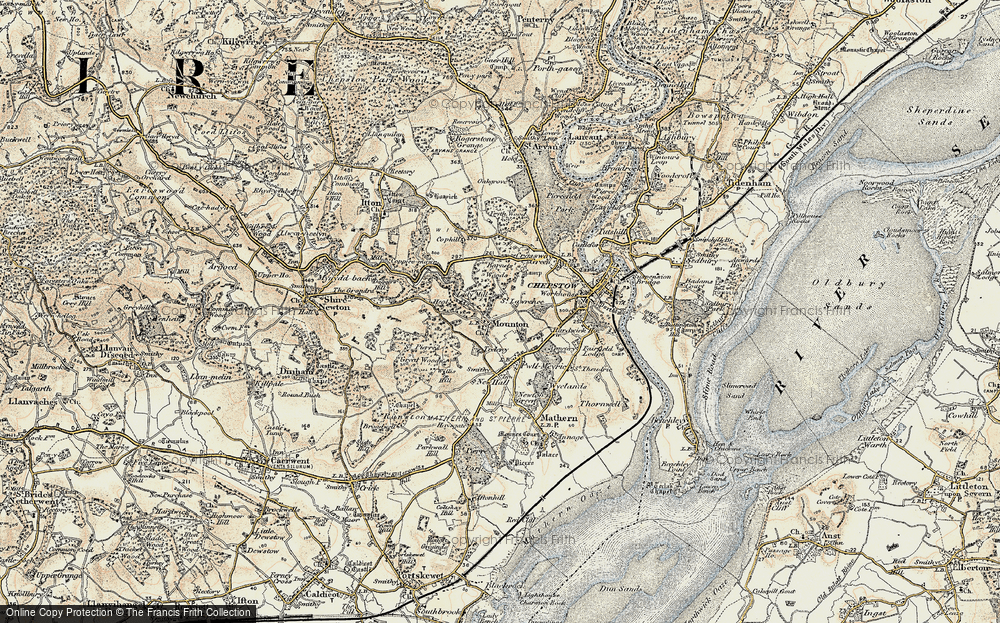 Old Map of Mounton, 1899 in 1899