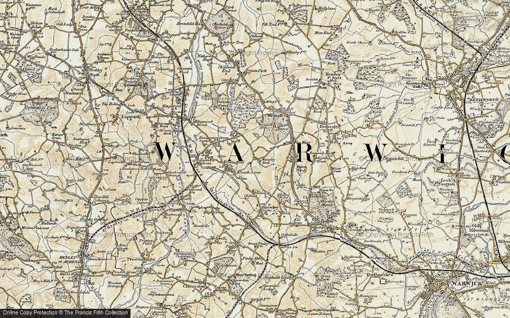 Old Map of Mousley End, 1901-1902 in 1901-1902