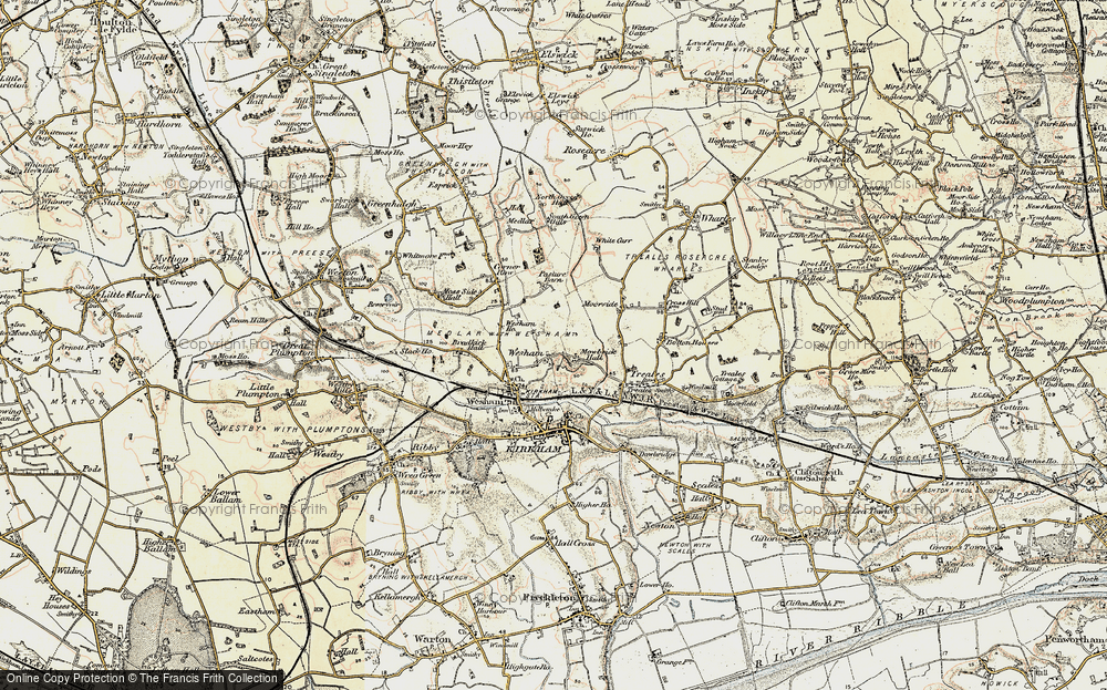 Old Map of Mowbreck, 1903 in 1903