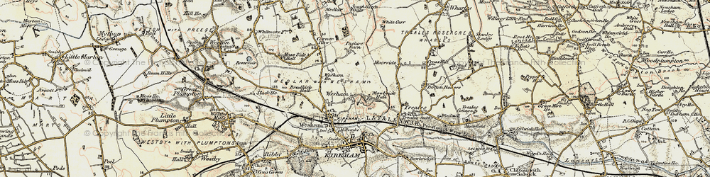 Old map of Mowbreck in 1903