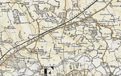 Old map of Brakey Wood in 1898