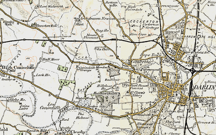 Old map of Mowden in 1903-1904