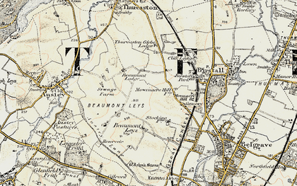 Old map of Mowmacre Hill in 1902-1903