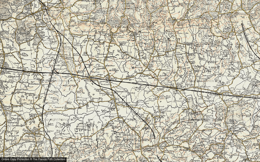Old Map of Mowshurst, 1898-1902 in 1898-1902