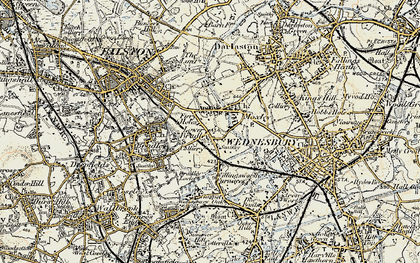 Old map of Moxley in 1902