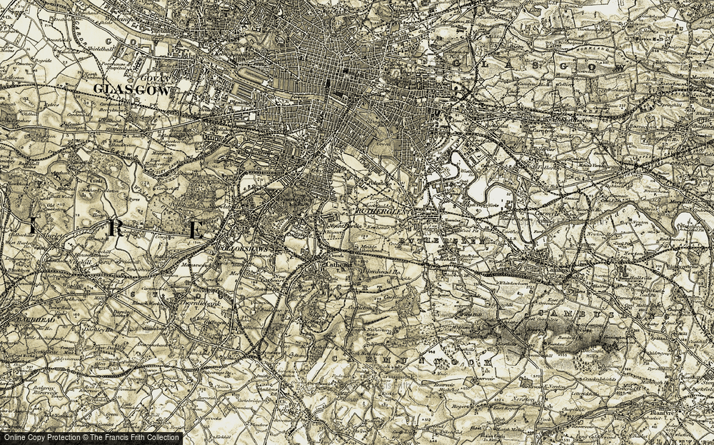 Old Map of Mt Florida, 1904-1905 in 1904-1905