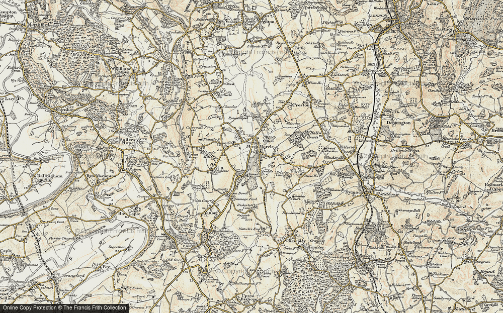 Old Map of Much Marcle, 1899-1900 in 1899-1900