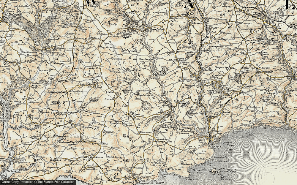 Old Map of Muchlarnick, 1900 in 1900
