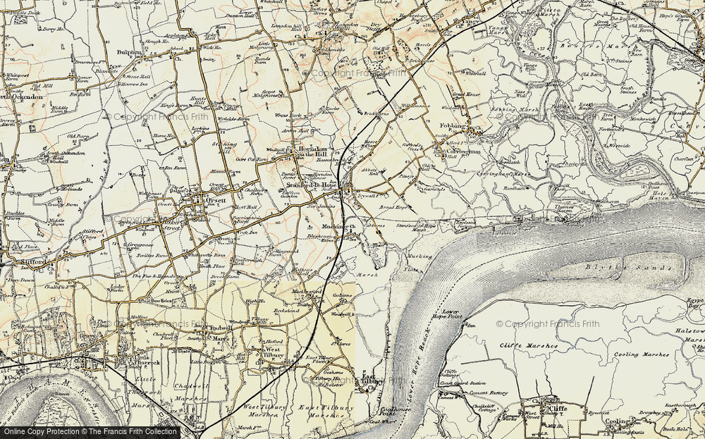 Old Map of Mucking, 1897-1898 in 1897-1898