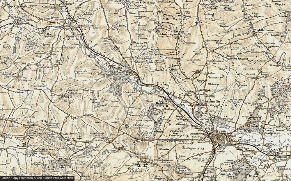 Old Map of Muckleford, 1899 in 1899