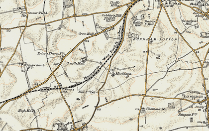 Old map of Muckleton in 1901-1902